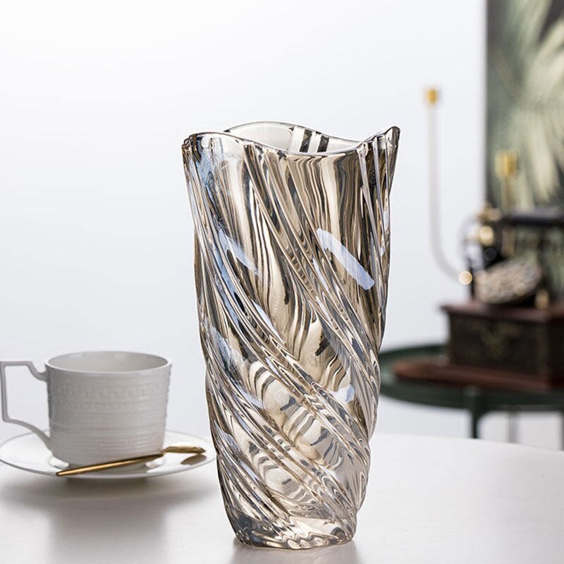 Amerikansk stue model værelse hotel håndlavet ryukuang krystal glas vase blomsterarrangement dekorative redskaber og ornamenter