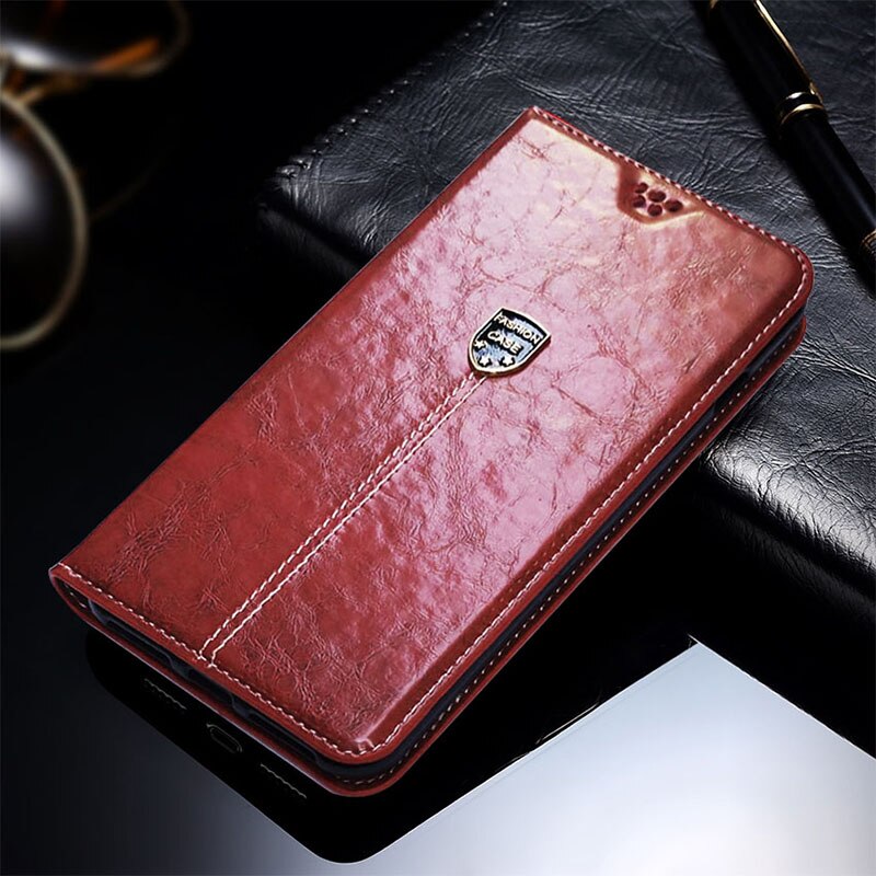 Fall Für BQ 5518G Jeans Fall Brieftasche Flip Abdeckung PU Leder Telefon Fall für BQ 5518G Jeans Fall abdeckung Karte Slot Halterung: 037 brown