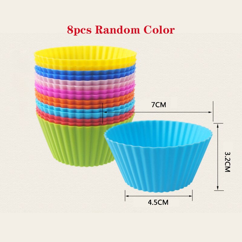 Square Non-stick Cake Dish Pan Tools Muffin Mold For Baking Bread Pudding Cupcake Tray Pie Bakeware: 8 pcs