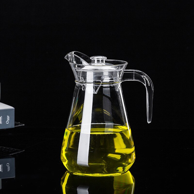 1L/1.5L/2L Plastic Acrylic Decanter Juices Kettle Transparent Water Jar Beverage Bottle Container Cold Milk Drinkware Bar Tool