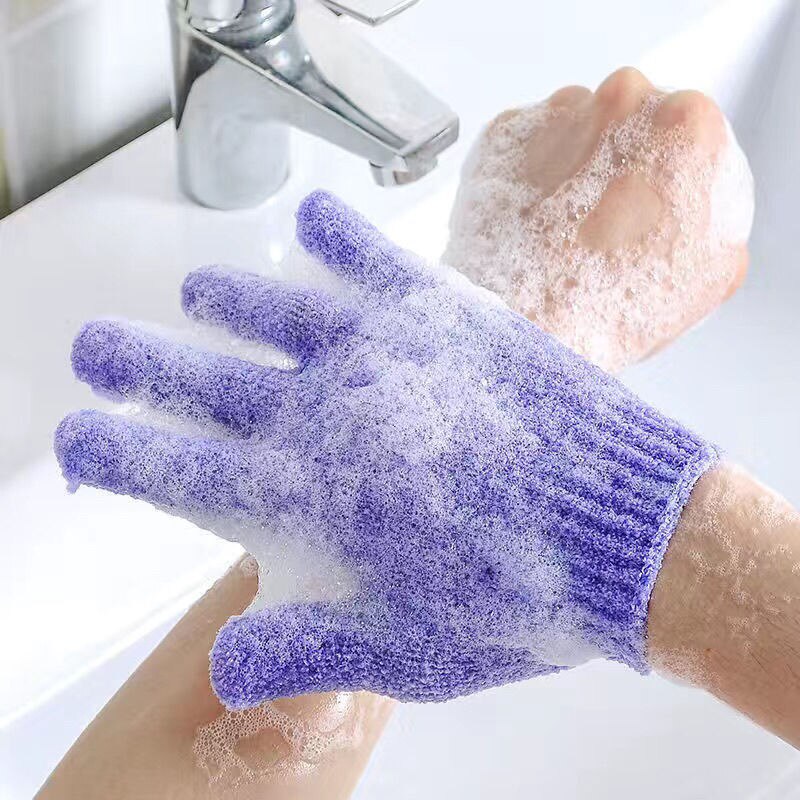 Kroppsbad til peeling eksfolierende hansker til dusj skrubb hanske ansiktsmassasje svamp kroppstørker børste hud fuktighetsgivende spa skum