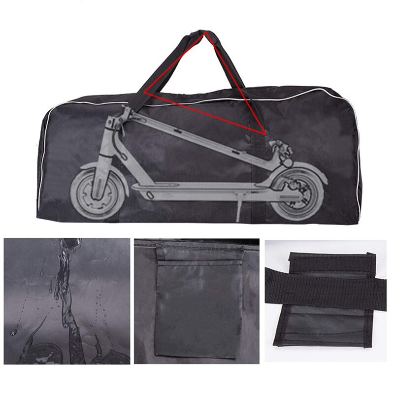 scooter veske, vanntett bærbar ryggsekk veske oxford tøy transportbag, passer til xiaomi  m365 / es1 / es2 / es3