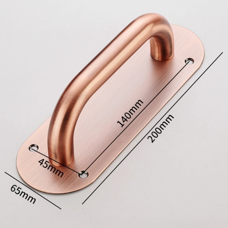 Roestvrij stalen deuren Hardware Handvat Schuifschuur Meubelkast Lade Keukengrepen Trek en duw: Bronze