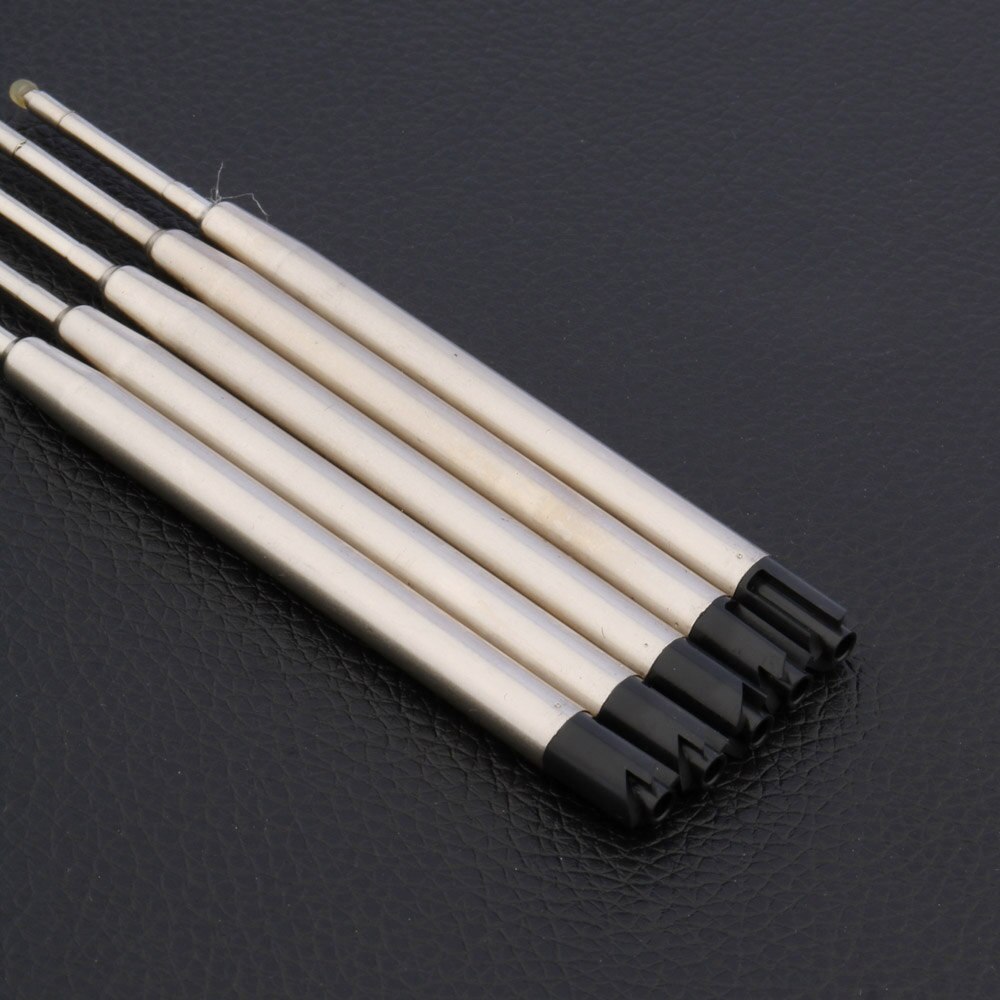 98mm Ballpoint Pen ink Refills stainless steel 5Pc BLUE 5Pc 424 ink Refills Stationery Office School Supplies Ball point pen