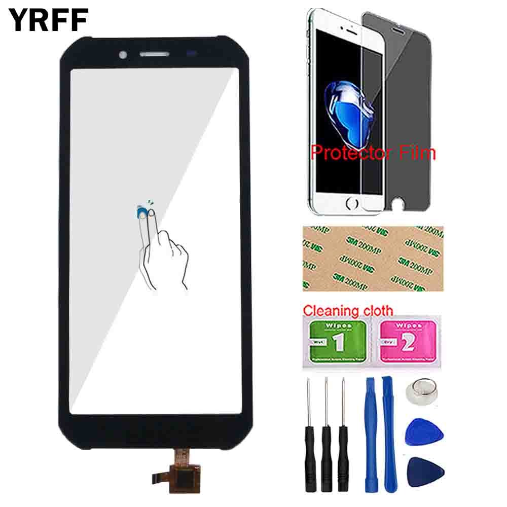 Touch Screen Voor Doogee S40 Touch Screen Digitizer Voor Glas Panel Sensor Reparatie Deel 5.5 ''Mobiele Telefoon Gereedschap Protector film: Black With Tools