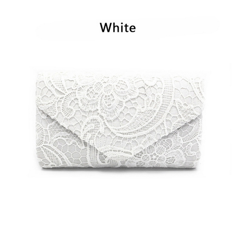 Litthing classical Style Women Handbags Solid Clutches Beautiful Girl Handbags Bags For Women: White