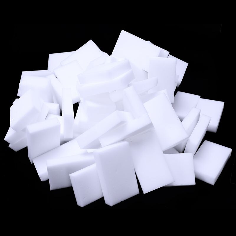 70Pcs white kitchen dishwashing sponge block, cleaning magic sponge block 10x6cmx2cm