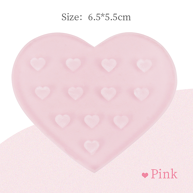 Hartvormig Kristal Wimperlijm Vult Bakje Met Enten Valse Wimpers Verlengstuk Pallet Board Stand Vrouwen Make-Up Tools: Roze