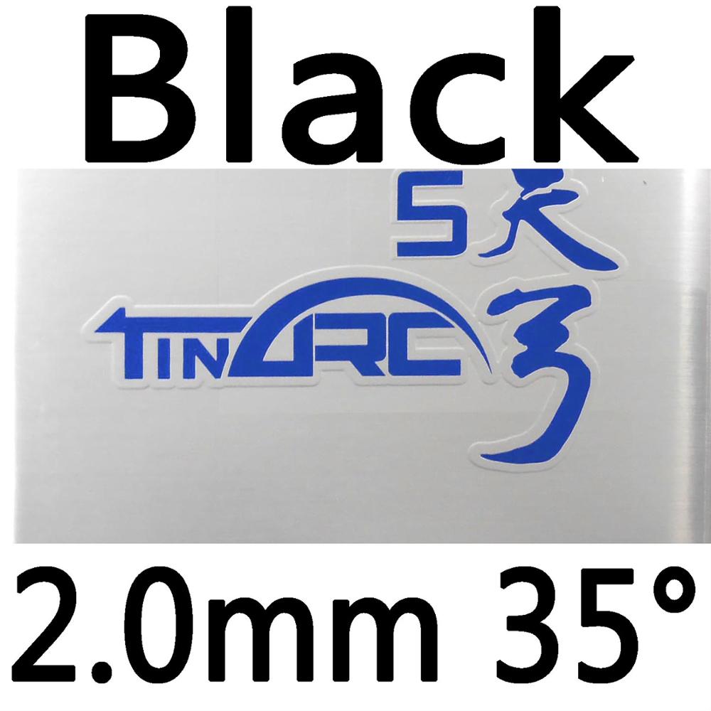 DHS TinArc5 TinArc-5 TinArc 5 Pimples In Table Tennis or PingPong Rubber with Sponge: black 2.0mm H35