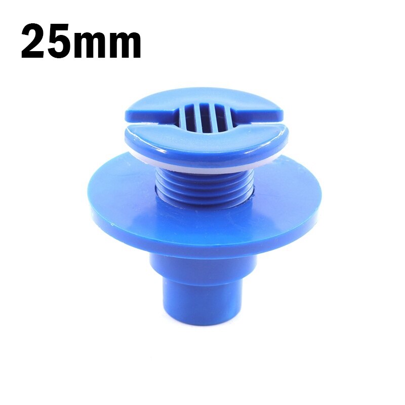 1pc PVC 20mm 25mm Fish Tank Connector Aquarium Elbow Straight Joint Water Tank Drainage Connector Aquarium Water Inlet Outlet: 25mm Straight(Blue)