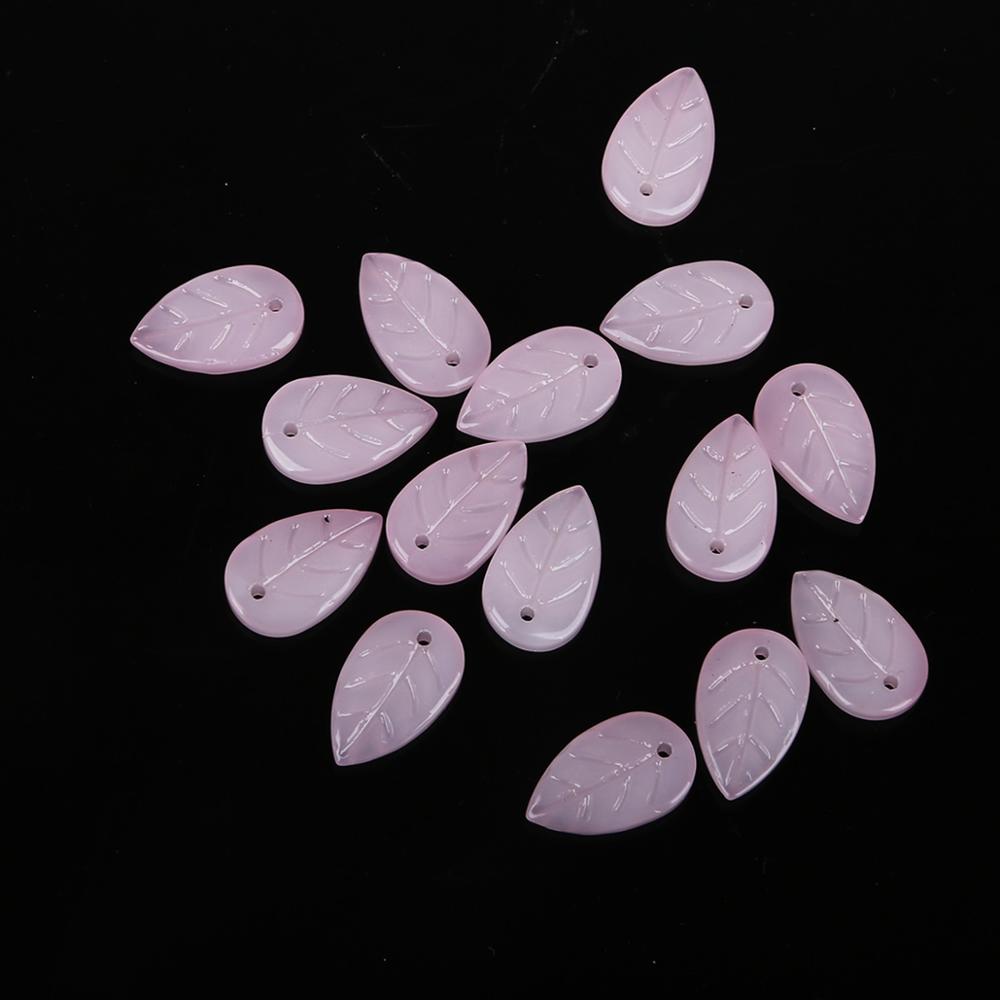 18x11mm Czech Glass Leaf Beads Jewelry Making Supply Czech Leaf Beads DIY Earring Finding Clothing Supplies 20pcs/bag: 03