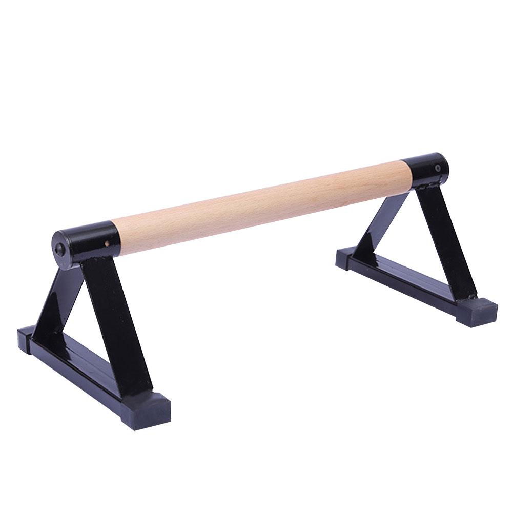 Parallettes Gymnastik Holz Parallettes Bar Gymnastik Handstand Fitness Ausrügestochen Für Männer Frauen Liefert: Schwarz