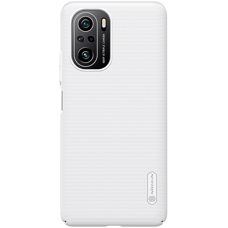 NILLKIN POCO F3 pokrowiec PocoPhone F3 pokrowiec Super matowa tarcza twardy PC pokrowiec na tył robić Xiaomi POCO F3: H-biały