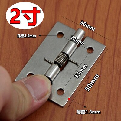 Mini charnière à ressort pliante en acier inoxydable 304, 1 pièce, Micro charnières automatiques, porte d&#39;armoire, accessoires de quincaillerie de meubles: 2 inch