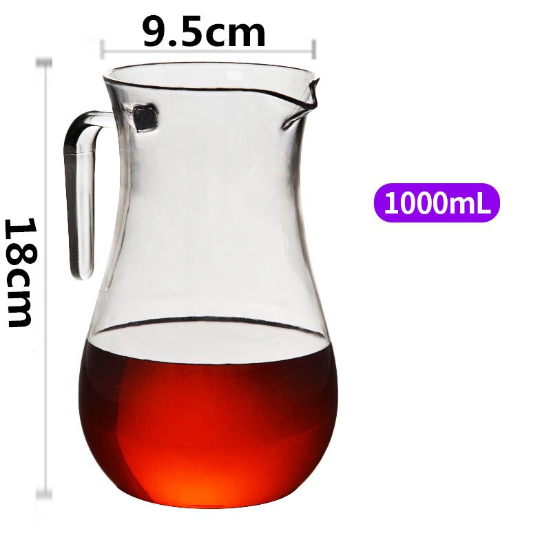Separador de licor acrílico PC exprimidor con vino tinto Fen vino plástico decantador transparente café fruta jugo alcohol contenedor: E 1000ML