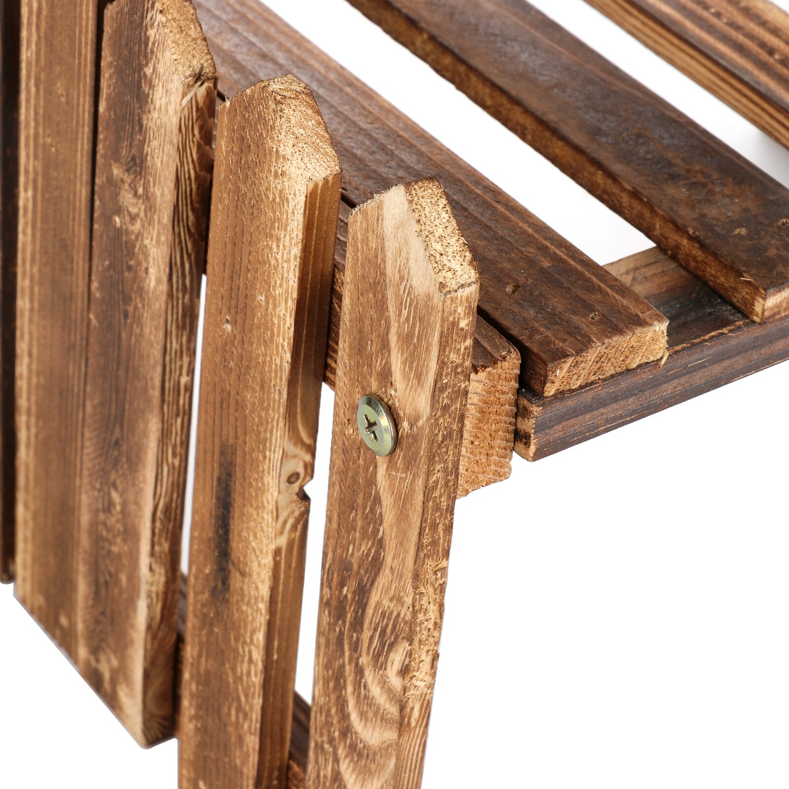 Multi Tier Garden Shelf Two-layer Display Shelf Wooden Flower Stands Balcony Corner 1pcs Outdoor Tool Flowers Wood Plant Stand