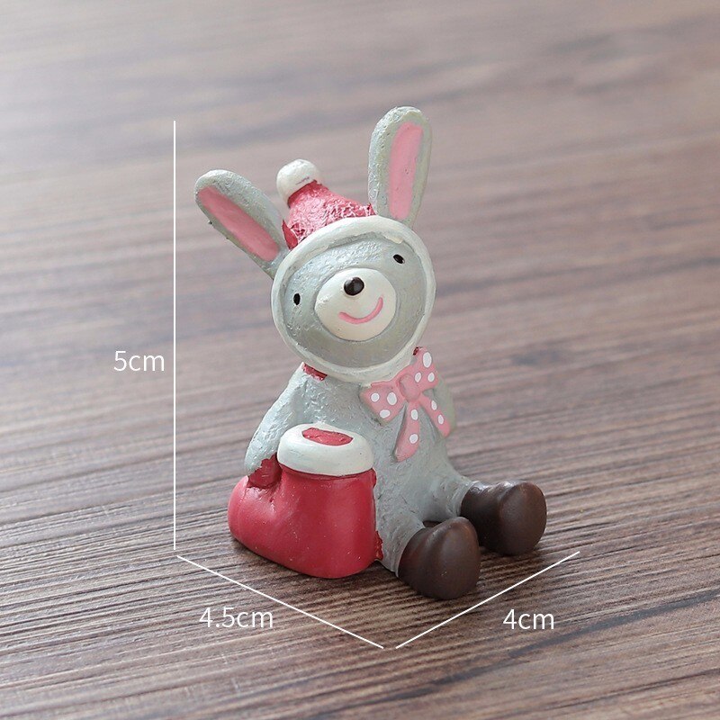 Joulupukki joulukoristeet minipatsas malli askartelu bonsai-sisustus miniatyyri kodin keiju puutarhakoriste tee itse asusteet: Kani