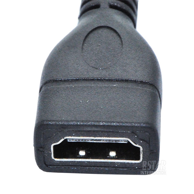 Opposite Right-angle 90 Degree Mini HDMI Male to HDMI Female Converter Adapter Cable Converter Adapter HDTV Connector