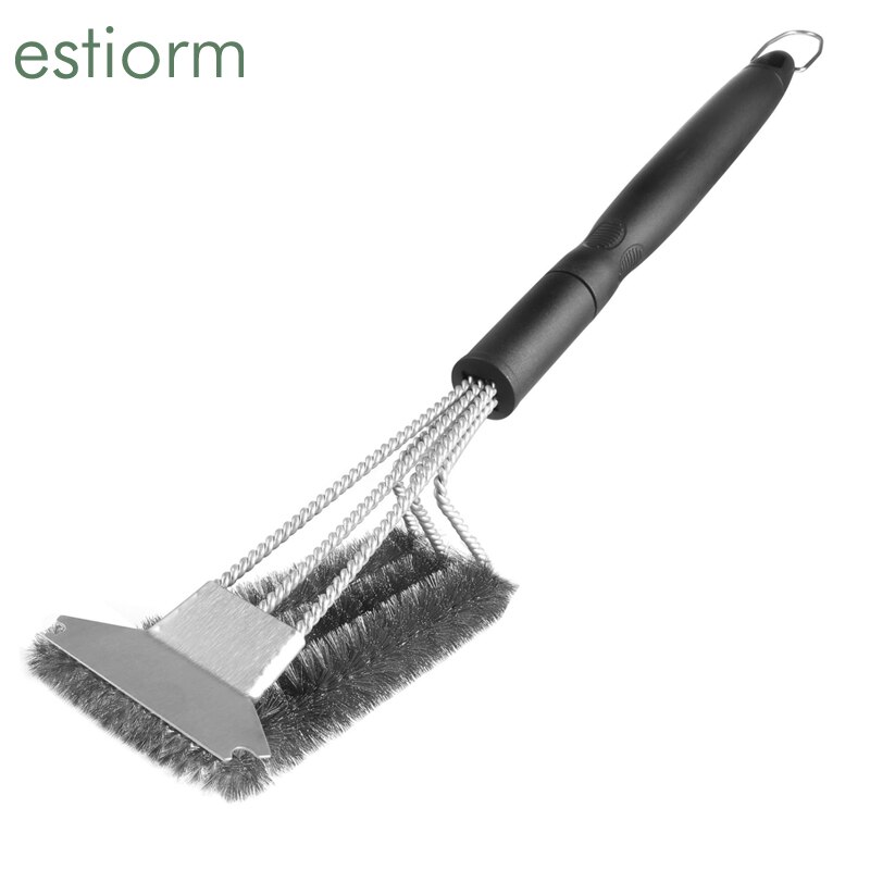 Grill Brush and Scraper,18 inch stainless steel Wire Barbecue cleaning brush,BBQ cleaner for Weber Gas/Charcoal Grilling Grates