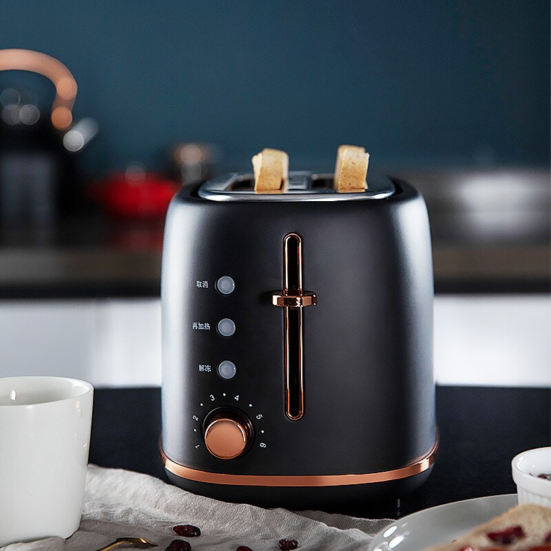 Stainless steel Electric Toaster Household Automatic Bread Baking Maker Breakfast Machine Toast Sandwich Grill Oven 2 Slice