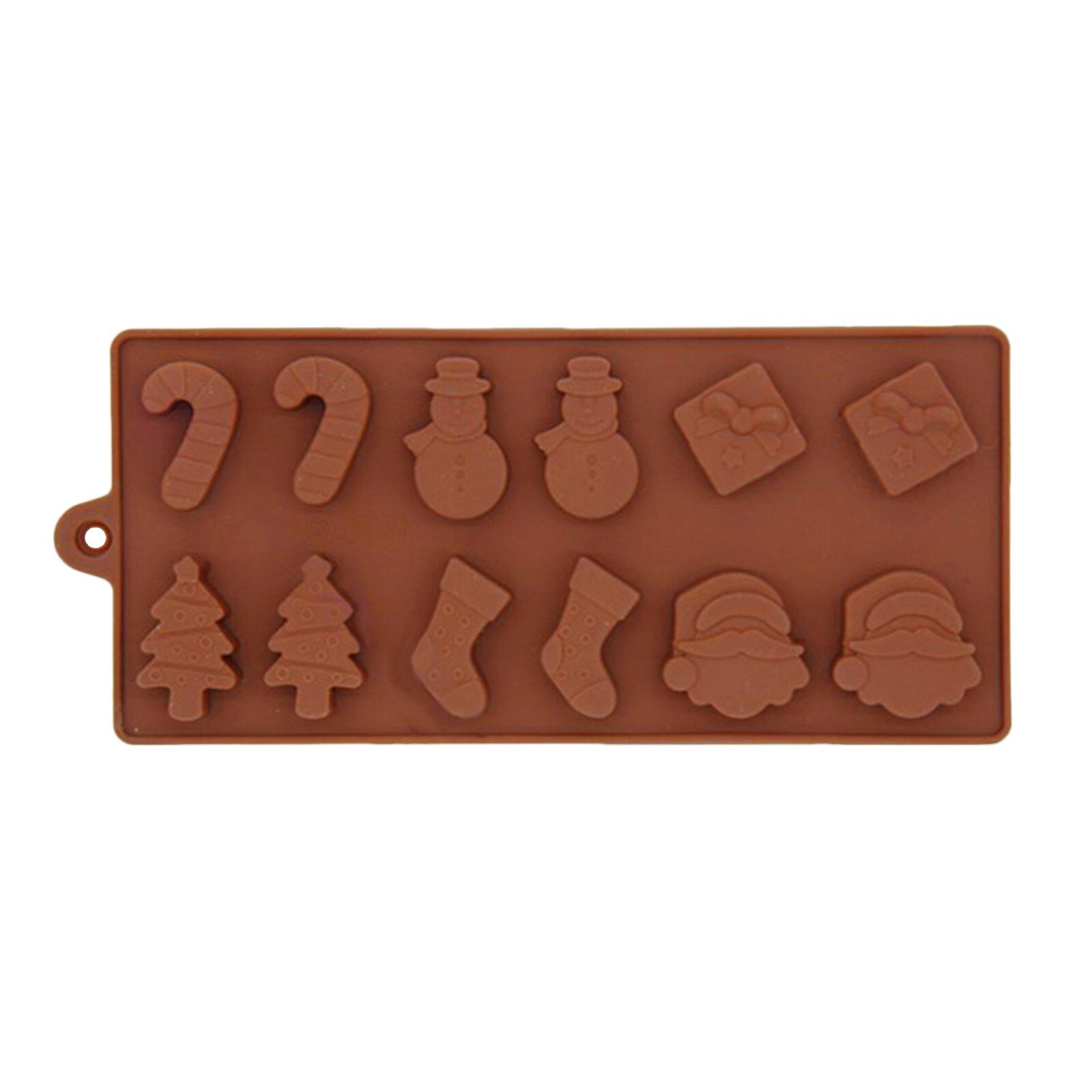 30 # Kerst Diy Chocolade Mal Siliconen Lepel Chocolade Bakken Tools Non-stick Cakevorm Jelly & Snoep 3D mold Decoratie Diy: F