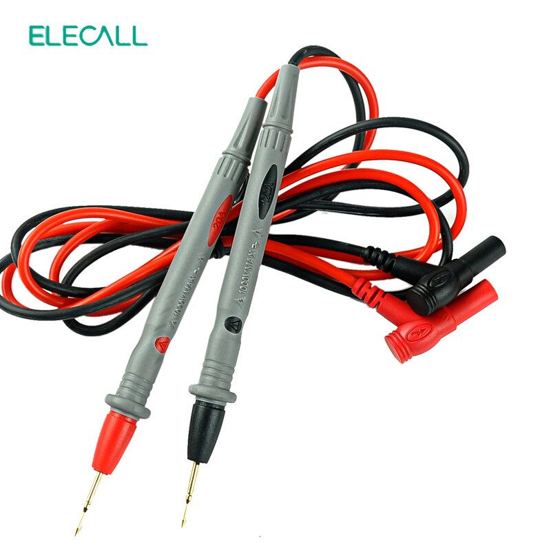 A18-J Naald Siliconen Draad Goud-Plaat Tip Probe Test Leads Pin Universele Digitale Multimeter Tester Lead Wire Probe Pen kabel