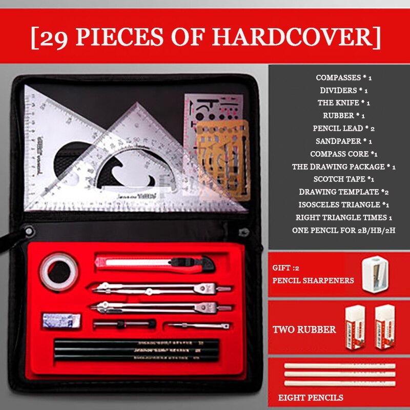 Mechanical building engineering drawing board A3 solid 8K drawing tool set 8 open wooden T-scale: 26