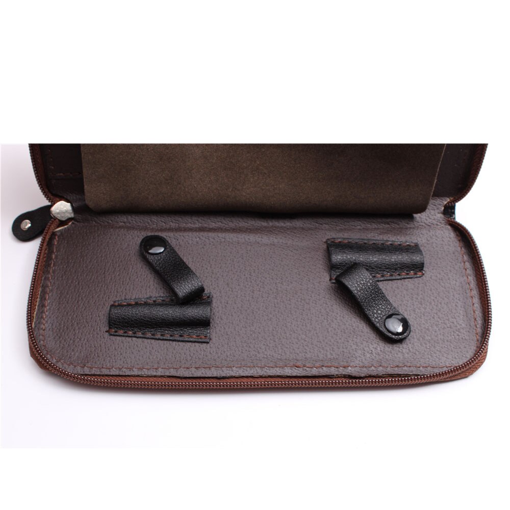 Leather Case Hairdressing Scissors Bag Barber Salon Holster Pouch