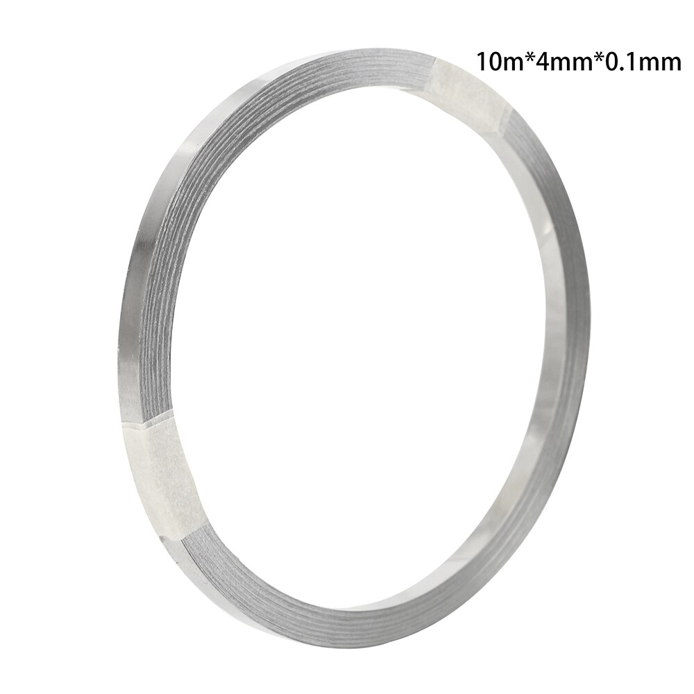 FORAUTO 10m Length Battery Nickel Band 18650 Li-ion Battery Belt Connection Spot Welding Nickel Plate Connect 0.1mm Thick: 4mm