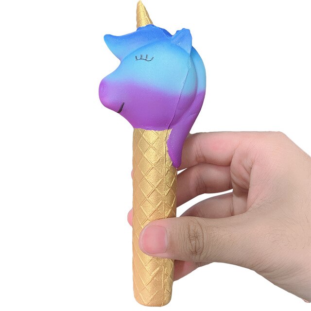 Kawaii Kat Eenhoorn Pen Cap Squishy Langzaam Stijgende Potlood Houder Zachte Squeeze Toy Stress Relief Xmas Speelgoed Voor kinderen: Chocolade