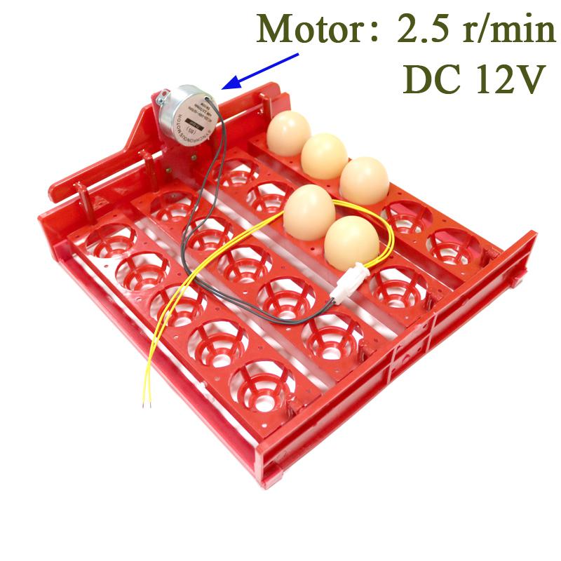 20 æg drejebakke inkubator kyllinger ænder og andet udstyr til inkubation af fjerkræ 110v / 220v 4 * 5 huller: Dc12v