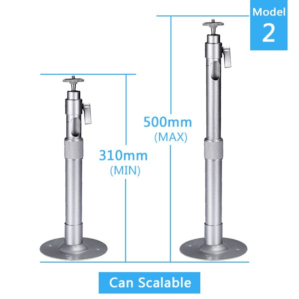AUN-miniproyector de techo ajustable, soporte de pared para escritorio, para proyector LED de 1080p, agujero de 6mm: 2