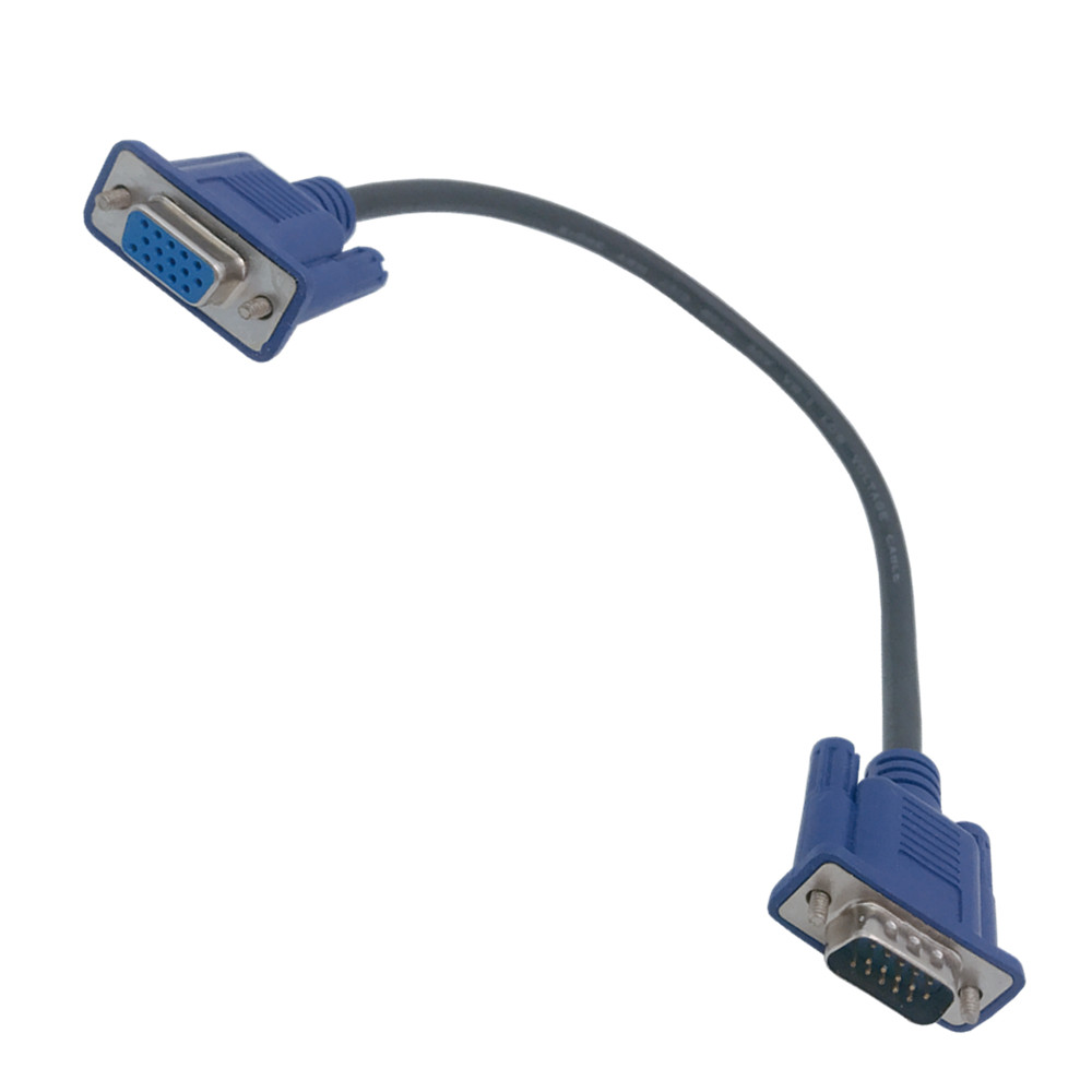Cable de Video corto HD15Pin VGA d-sub de 25cm y 0,25 m, Cable macho a macho, M/M macho a hembra y hembra a hembra, Cable RGB para Monitor