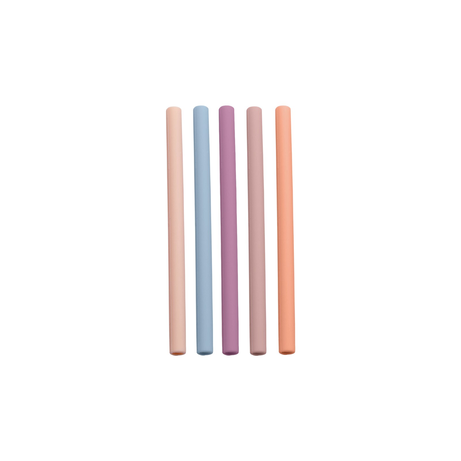 10 Colors Silicone Reusable Straws Solid Color Flexible Folding Straight Straws Children Practice Drinking Tool Foood Grade: PGJ113602-1P