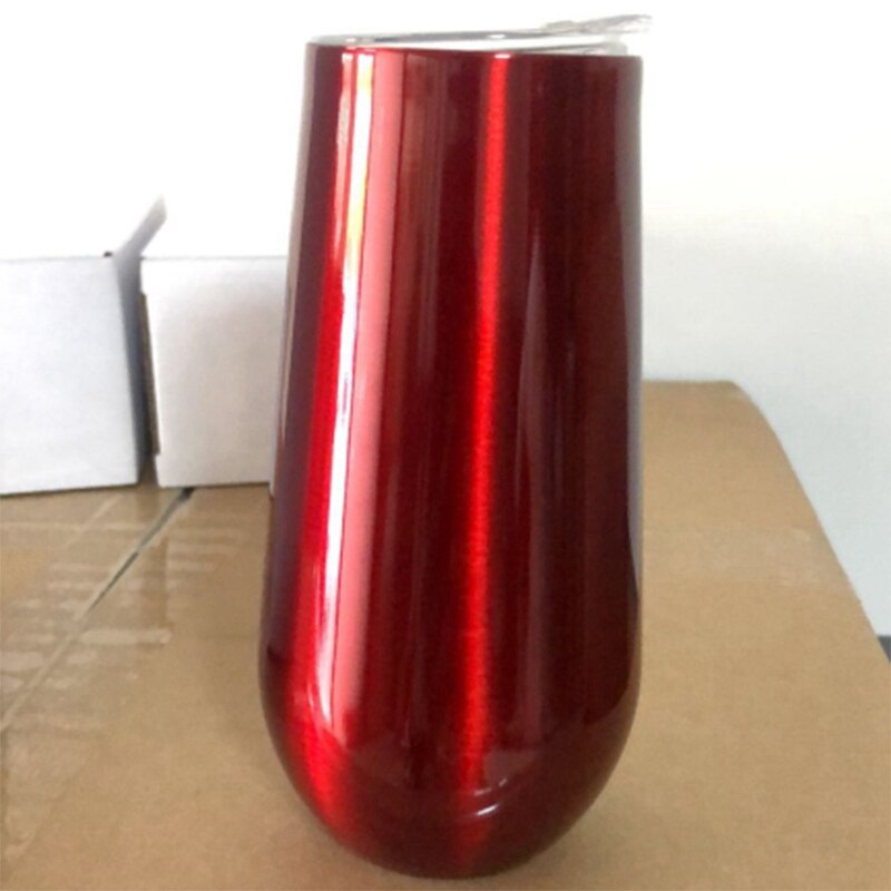 Slim edition æggeskal kop rustfrit stål vakuum isolering beholder hjem rødvin glas europæisk stil