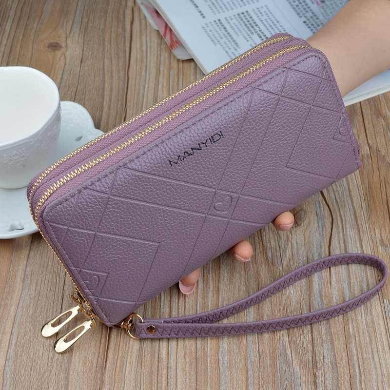 Women Long Wallets Large-capacity Double Zipper Clutch Wallet Ladies Double-layer Clutch Bag Wallet Coin Purse