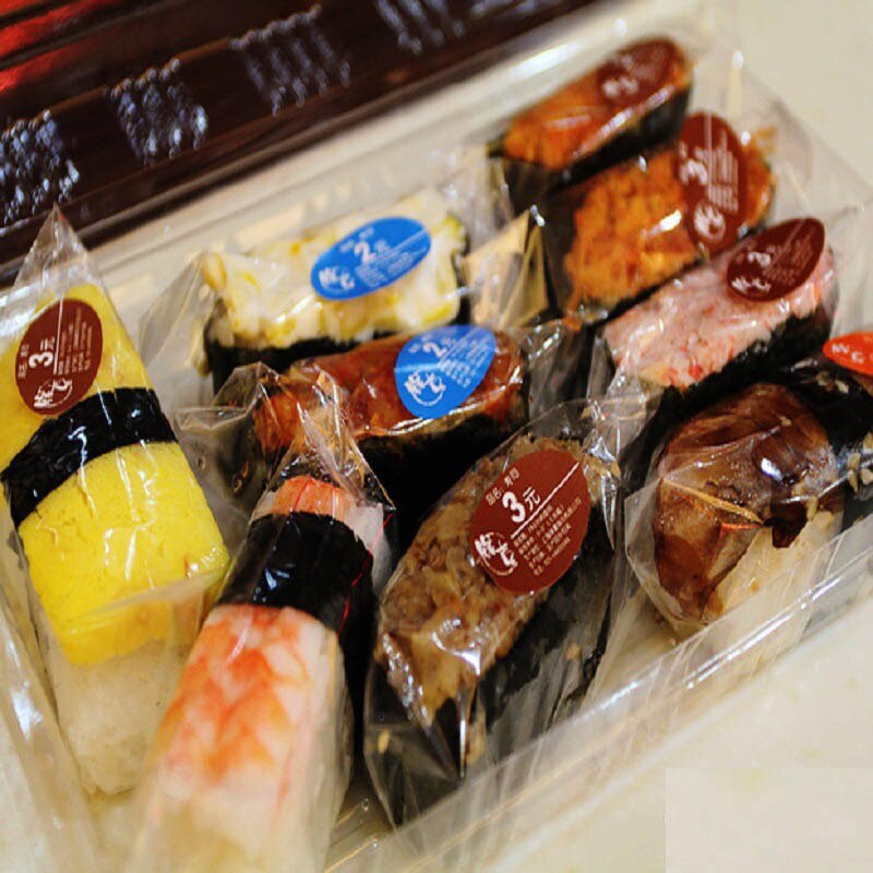 Sushi Plastic Film Transparent Clear Cellophane Baking Biscuit Cookies Food Grade Packing Sheet Rice Ball Wrapper