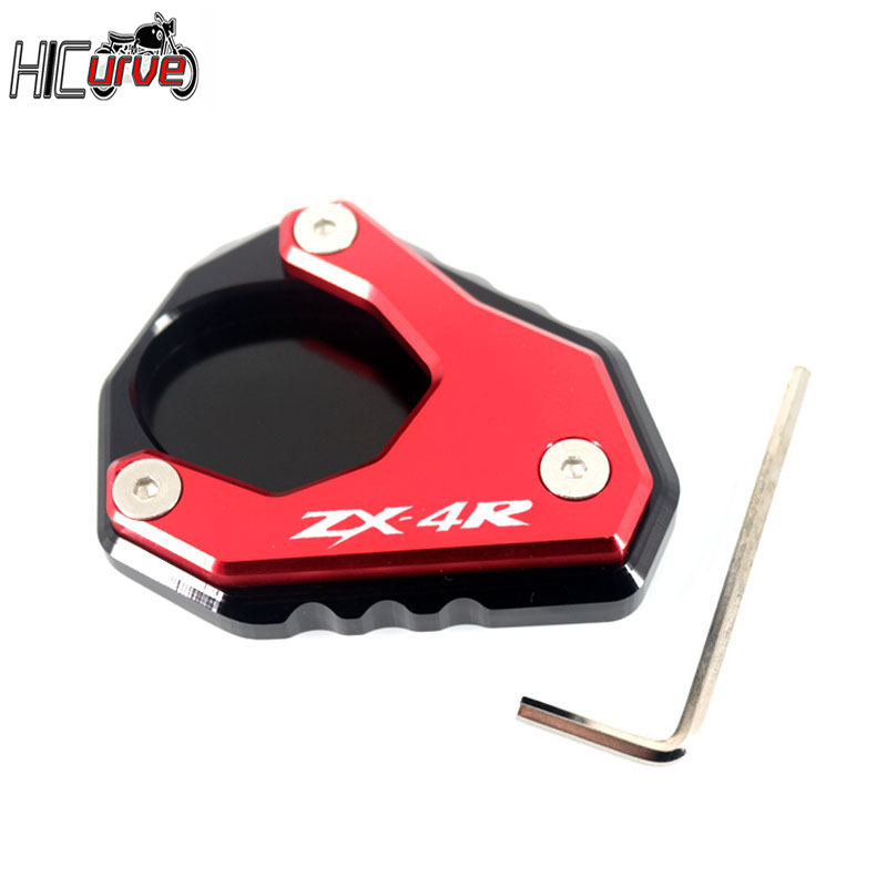 Motorfiets Kickstand Voet Zijstandaard Extension Pad Ondersteuning Plaat Vergroten Fit Voor ZX-4R ZX-4RR ZX4R ZX4RR ZX 4R 4RR 2023 2024: MEERDER