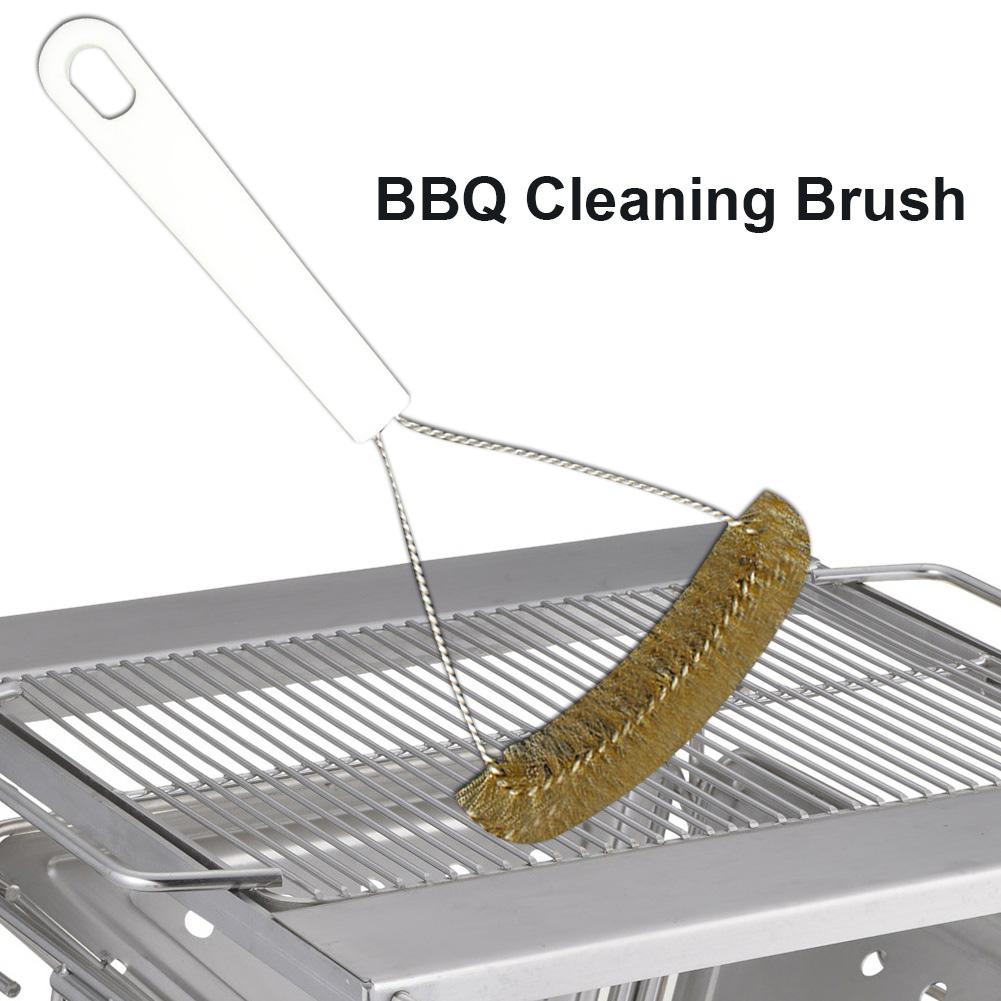Bbq grill borste grillrengörare metalltråd rengöring skrapa verktyg tillbehör rostskydd, rostborttagare, hållbar, lätt att använda
