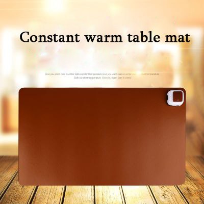 220V Winter Heating Office Mousepad Laptop Keyboard Mat Waterproof Gaming Mice Heater Warmer Heated Pu Leather Mats 26*52CM