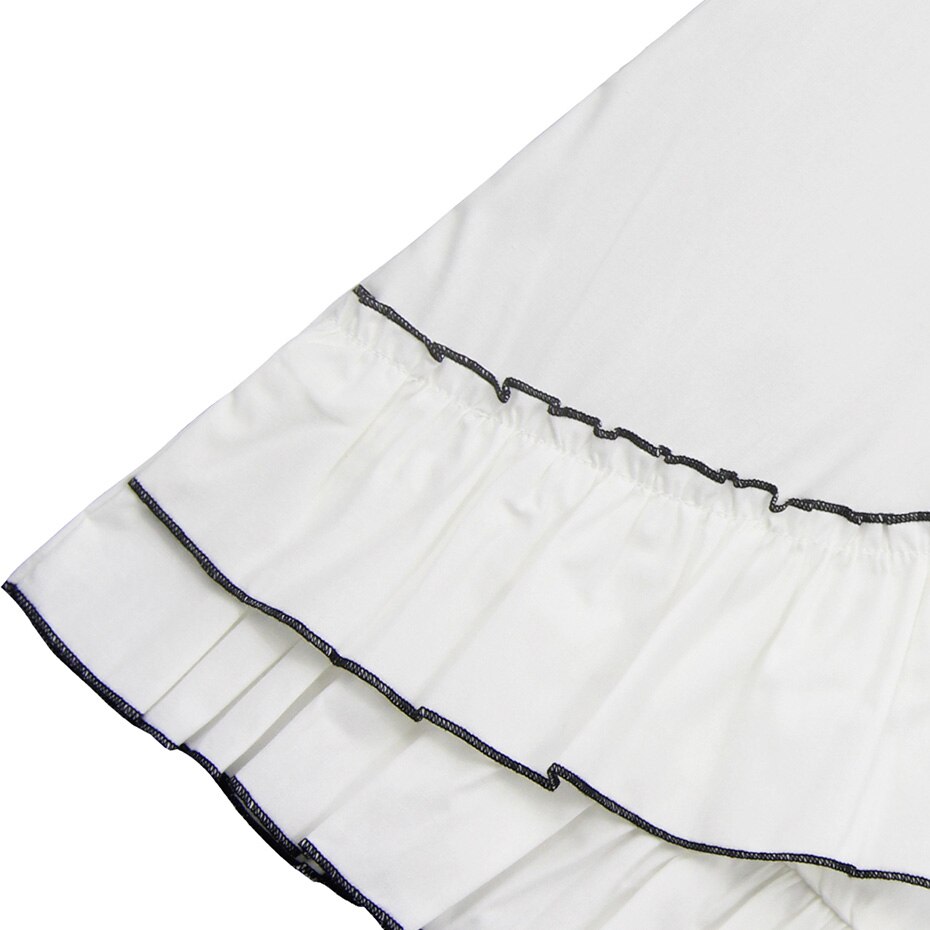 Ragazze Camicetta Patchwork Camicetta dei bambini Per La Ragazza dei bambini in Bianco Camicette Per Le Ragazze sacchetto di Scuola di Stile Casual Uniforme Per Le Ragazze