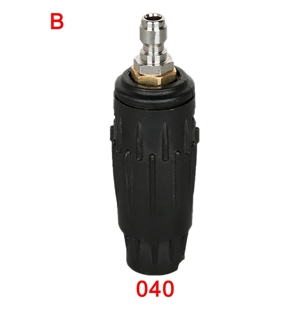 Pressure Washer Rotating Turbo Spray Nozzle 3000 Psi 1/4'' Quick Connect Plug Cleaning tool accessories: B