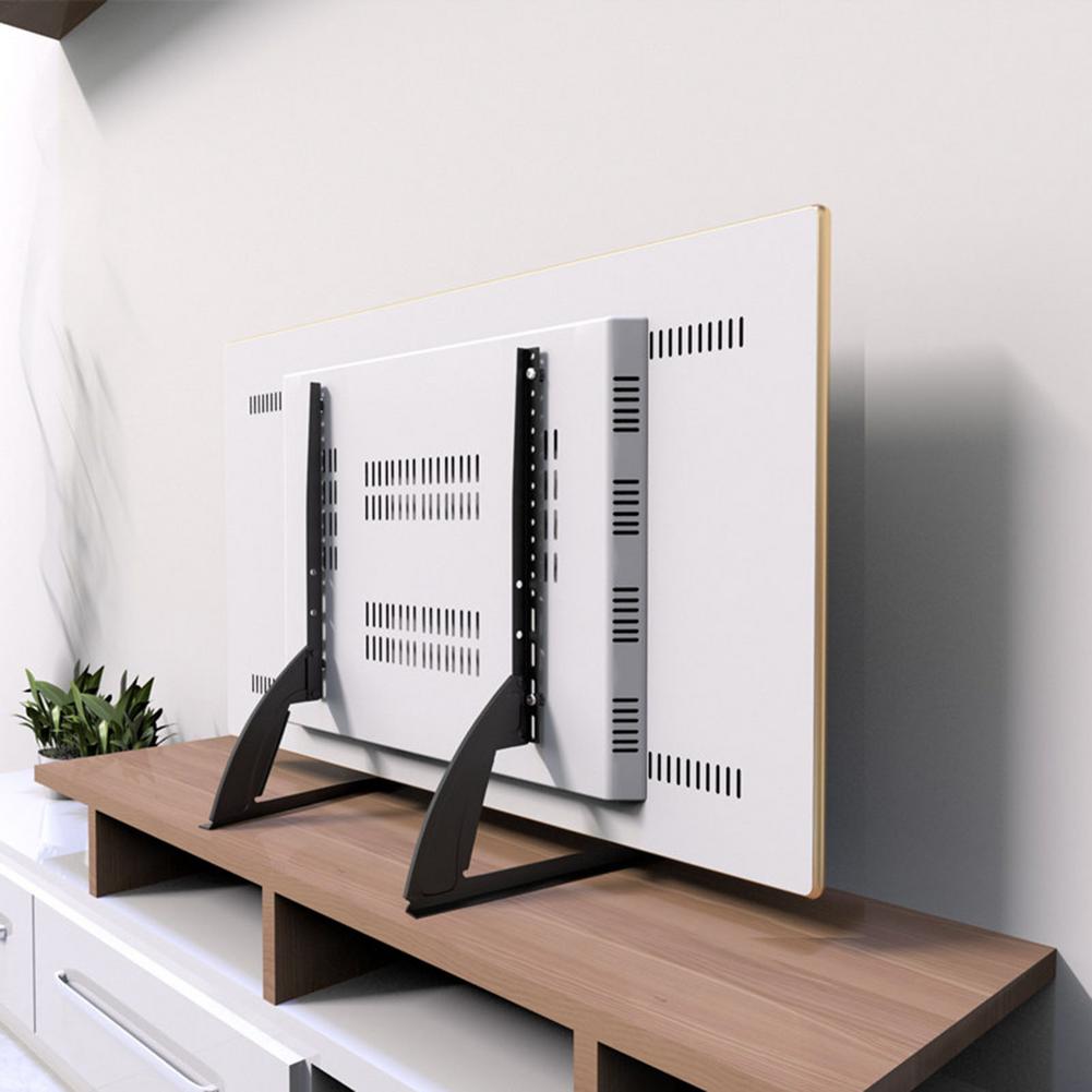Universal Smart Tv Stand Base Voor 32 ''-70" Plasma Lcd Flat/Gebogen Scherm Hoogte Verstelbare Monitor beugel Anti-Kras