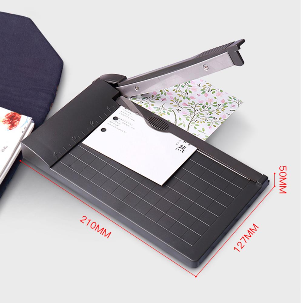 Recortadora de papel A5 de 1-6 pulgadas, Guillotina de papel fotográfico con regla integrada, cortador de papel Universal, suministros de corte de papelería para oficina y escuela