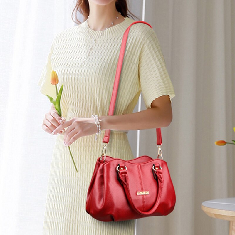 3 grote tassen, grote capaciteit, casual tote bag, zacht leer, dames handtas, crossbody schoudertas voor vrouwen, sac a dos