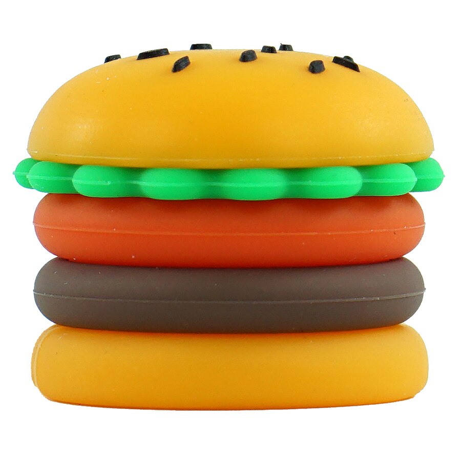 5 stk 5ml silikone hamburger voksbeholder nonstick silikone beholder opbevaringsboks til olie voks krukke dab krukke
