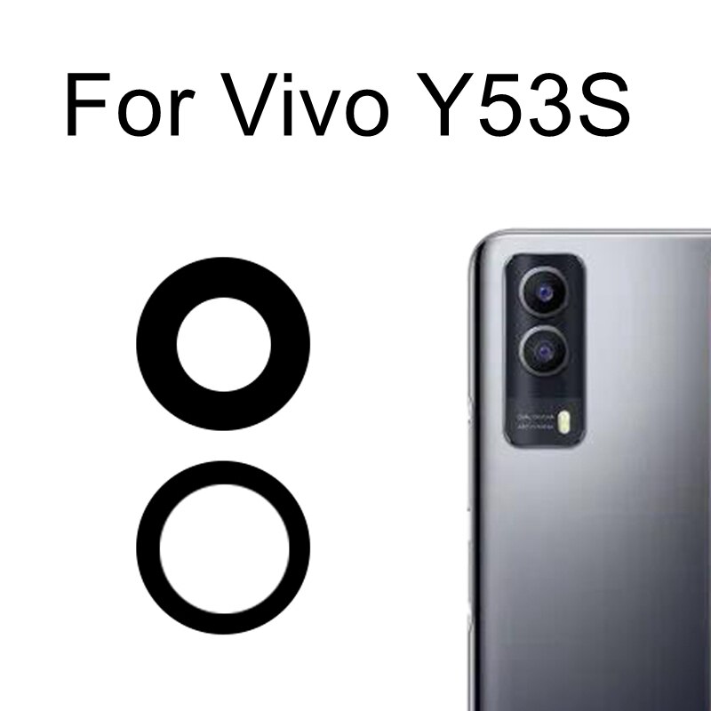 Originele Rear Terug Camera Glazen Lens Voor Vivo Y3S/Y5S/Y7S/Y9S/Y20/Y30/y30G/Y31/Y31S/Y50/Y51/Y52S/Y73S/Y93/Y97 Vervangende Onderdelen