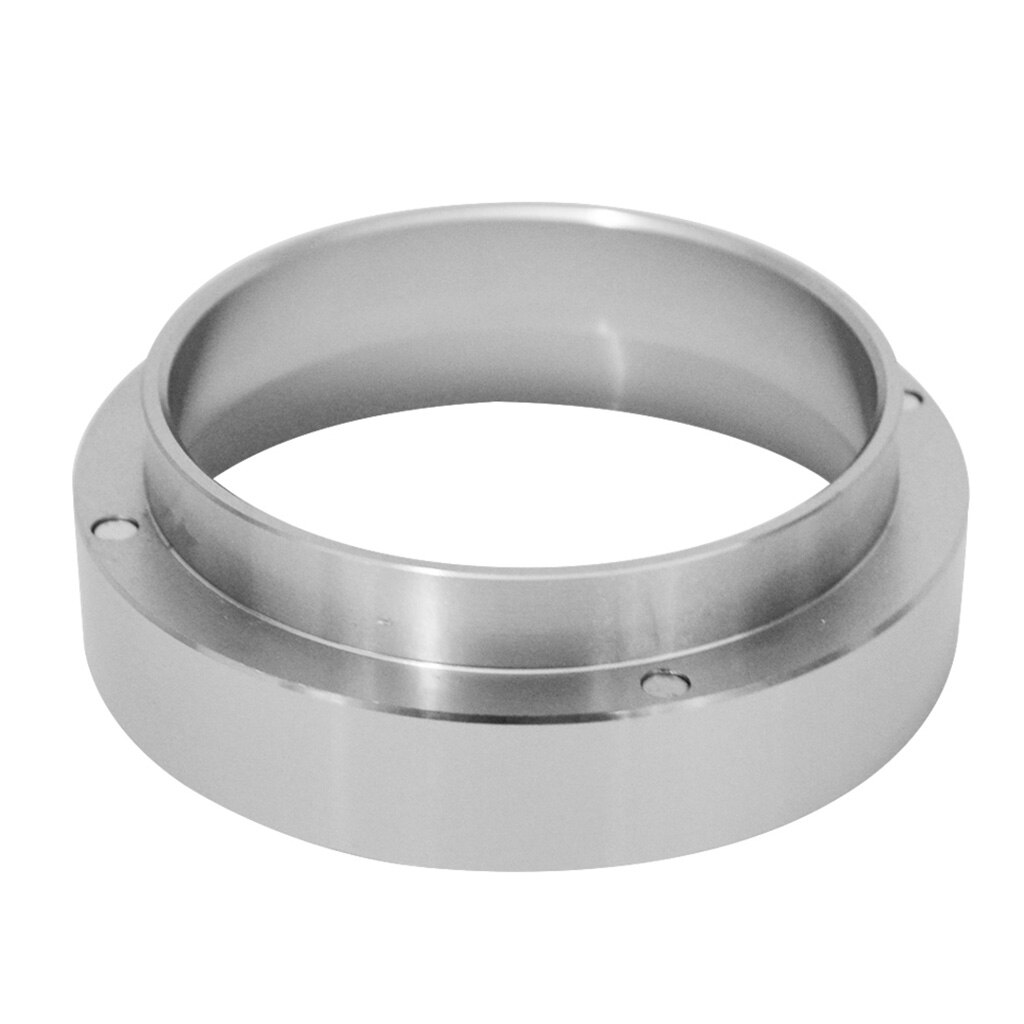 1pc Coffee Dosing Ring Espresso Dosing Funnel Ring Handmade Coffee 51mm: Silver