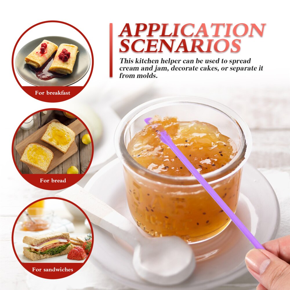 4Pcs Silicone Spatula Kitchen Scraper Last Spatula Kitchen Cooking Tool