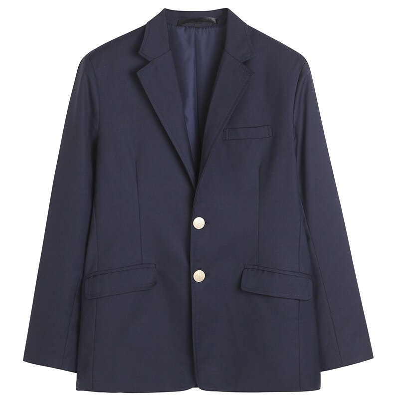 Men Blazer Jacket Suit Set JK High School Uniform Students Male Preppy Style Top Outwear Coat Long Pants